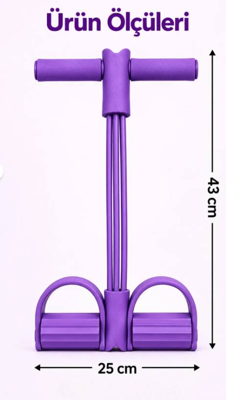 Başlık Body Trimmer Pilates Direnç Lastiği Karın Kol Bacak ve Tüm Vücut Çalıştırıcı Pedallı Fitness Spor Aleti