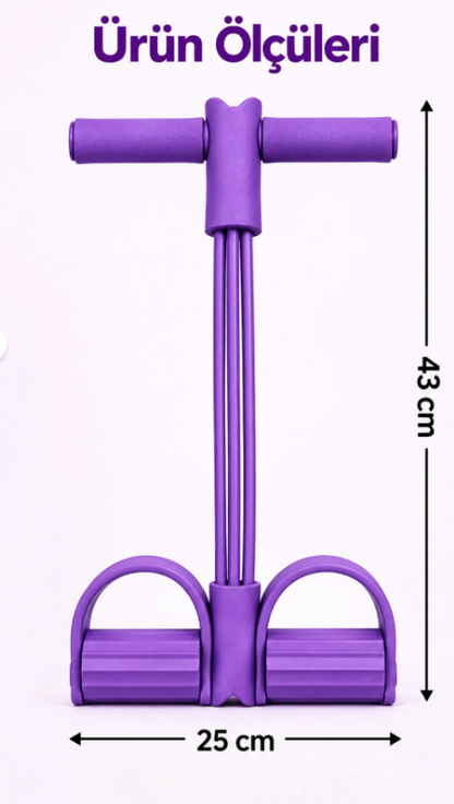 Başlık Body Trimmer Pilates Direnç Lastiği Karın Kol Bacak ve Tüm Vücut Çalıştırıcı Pedallı Fitness Spor Aleti